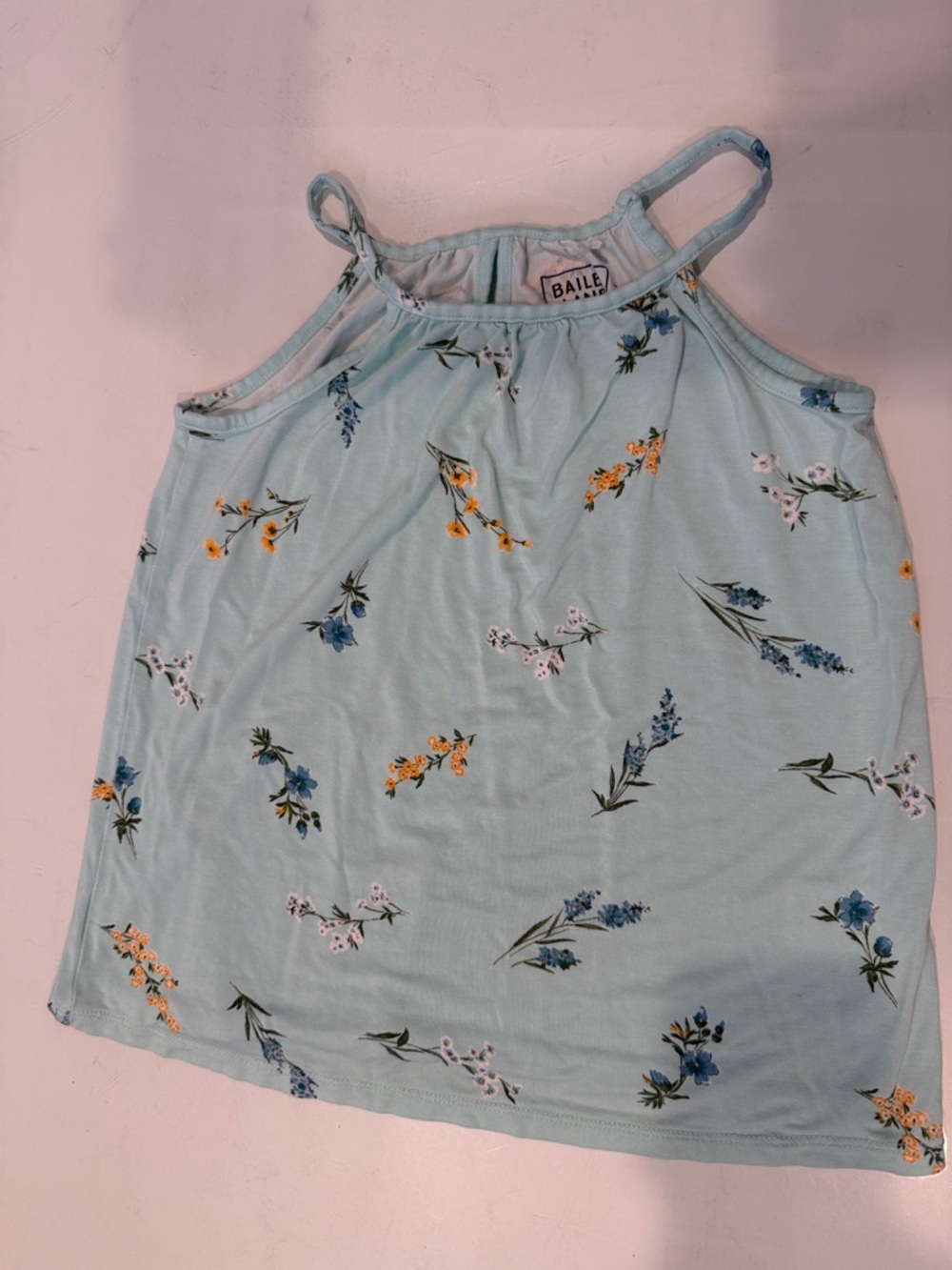 Bailey Kids' Mint Floral Tank Top